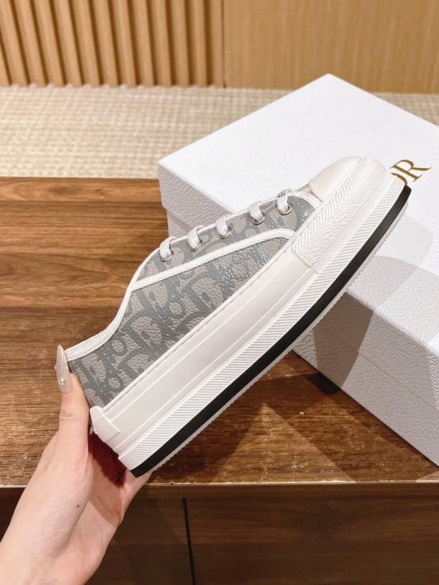 Dior Embroidered White Sneakers-5